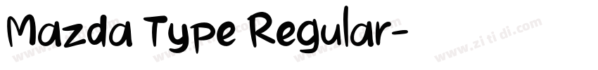 Mazda Type Regular字体转换